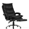 Компьютерное кресло TopChairs Alpha офисное черное, обивка из качественной экокожи, механизм качания "Мультиблок" 