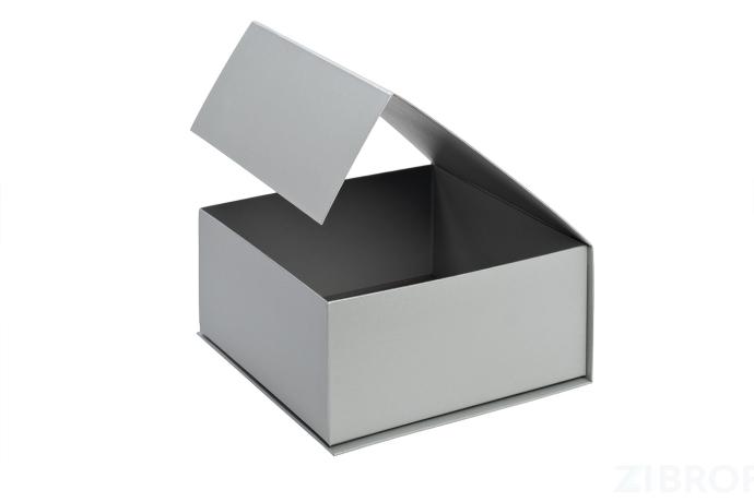 7586.10 Коробка подарочная Amaze 26*25*11см, серебристая 