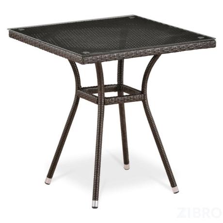 Стол из иск. ротанга T282BNT-W51-70x70 Brown 
