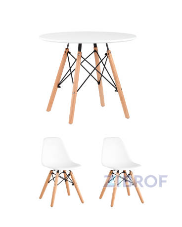 Комплект мебели детский стол Eames и два стульчика 