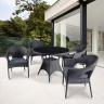 Комплект плетеной мебели T190A-1/Y97A Black 4Pcs 