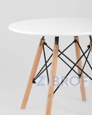 Комплект мебели детский стол Eames белый, 2 желтых стульчика 
