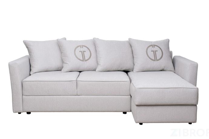 Диван Sorrento 230 с канапе трехмест.раскл (Еврокнижка) Koza3803-SVSER+Nev83 230*156*90см 