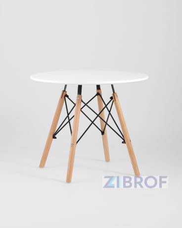 Комплект детский Eames стол и четыре стула белые 