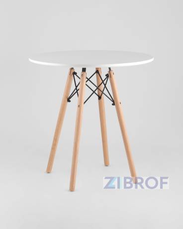 Eames стол 70 см, 4 стула Eames DSW белые 