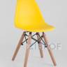 Комплект мебели детский стол Eames белый, 4 стульчика желтые 