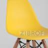 Комплект мебели детский стол Eames белый, 4 стульчика желтые 