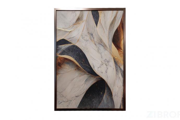 89VOR-GOLD ART  Холст "Золотое искусство" 70*100 см, багет латунь, зол.поталь 