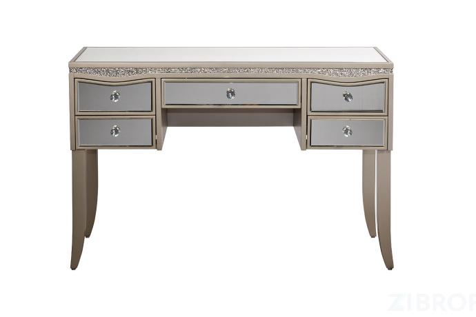 KFG127 Столик туалетный 5 ящ. отделка зеркальная 120*45*79см 