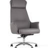 Компьютерное кресло TopChairs Viking офисное серое обивка экокожа, металлический каркас