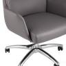 Компьютерное кресло TopChairs Viking офисное серое обивка экокожа, металлический каркас