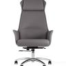 Компьютерное кресло TopChairs Viking офисное серое обивка экокожа, металлический каркас