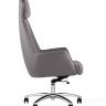 Компьютерное кресло TopChairs Viking офисное серое обивка экокожа, металлический каркас