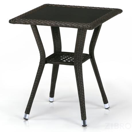 Плетеный стол T25-W53-50x50 Brown 