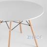 Eames D100, 3 стула Eames DSW белый 