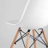 Eames D100, 3 стула Eames DSW белый 