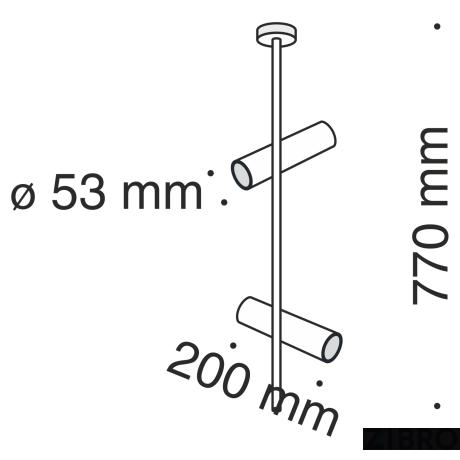 Потолочный светильник Technical C021CL-02B 