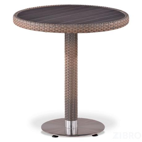 Стол из иск. ротанга T501DG-W1289-D70 Pale (декинг)