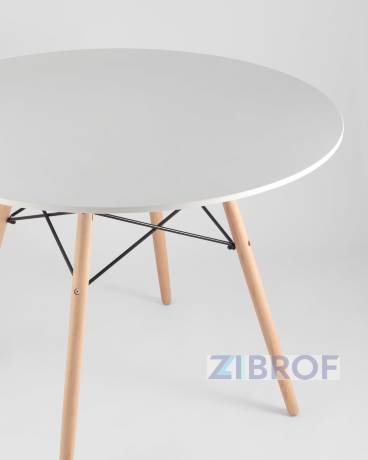 Eames, стол 100 см, 6 стульев Eames DAW 