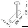 Потолочный светильник Technical C020CL-01B 
