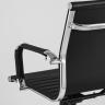 Компьютерное кресло TopChairs City S офисное черное в обивке из экокожи, механизм регулирования по высоте и качания