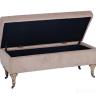 Банкетка с ящиком велюровая бежевая PJO112S-PJ842 
