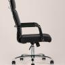 Компьютерное кресло TopChairs Original офисное черное в обивке из экокожи, механизм качания Top Gun