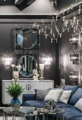 Комод Garda Decor белый с хром