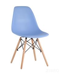 Стул Eames DSW голубой, литой полипропилен, стальной каркас, массив бука